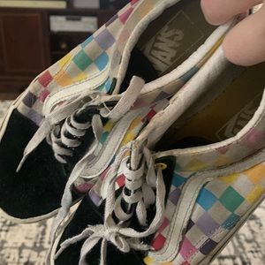 Vans Rainbow Checkerboard Shoes